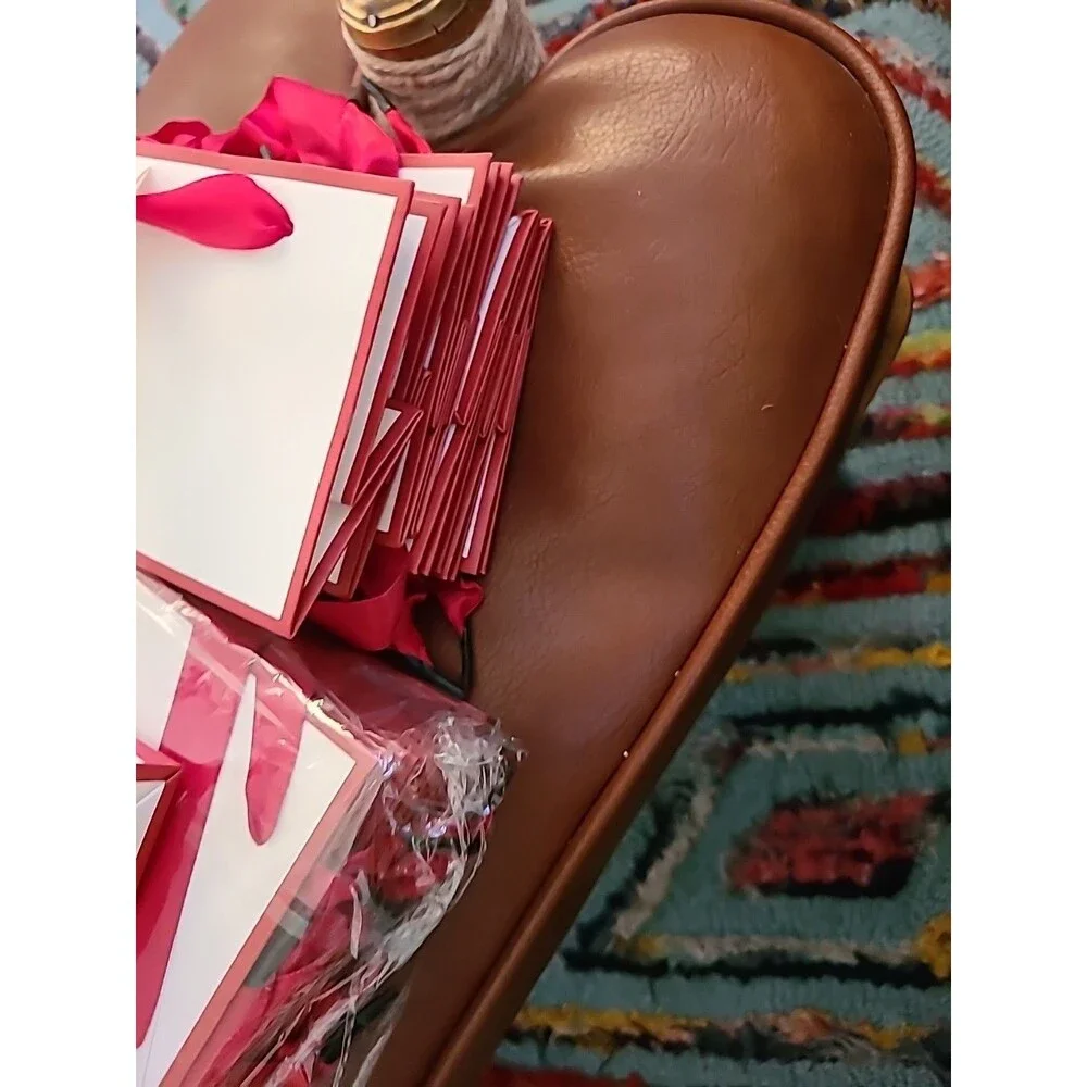 40 PCS Gift Bags with Handles Red/White 4